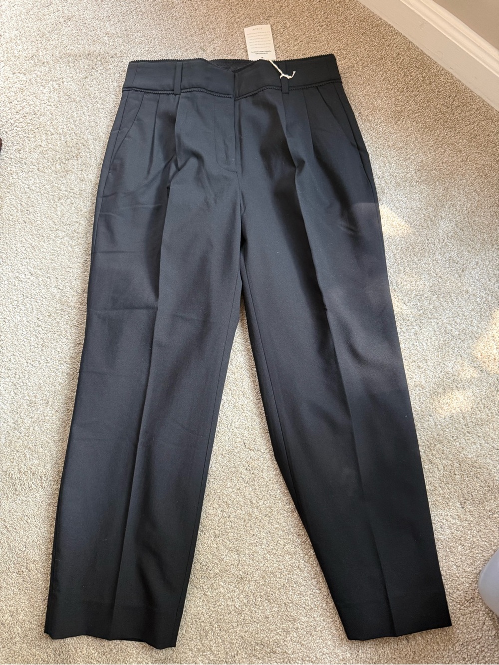 J. Crew women's  Black Pleated Dress Trousers